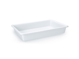 Bandeja De Armazenamento De Geladeira, Plástica, Reutilizável, Servir Comida, Lanches, Fabricada Na Espanha 2,5 Litros 30,5 X 23 X 5,5 Cm Branco Acan
