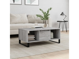 Vidaxl Mesa De Centro 90x50x36,5 Cm Derivados Madeira Cinzento Sonoma