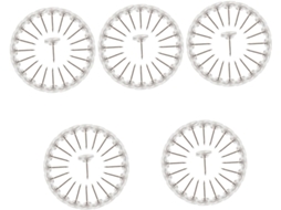 Tachinhas Transparentes Série 5 Para Quadros De Avisos, Escritório E