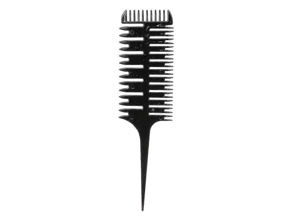 Pente De Tintura De Cabelo Com 3 Seções, Pente Profissional Para Tecelagem, Ferramenta De Modelagem De Tintura De Cabelo Para Uso Em Salão Brilvibera