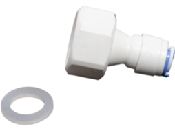Conexão Rápida Para Tubo Reto, Rosca De 1/2" A 1/4", Dentes Internos,