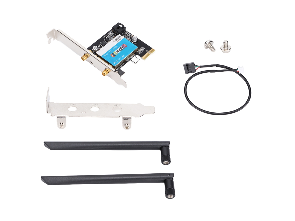 Placa De Rede Sem Fio 2,4 Ghz 5 Ghz Pcie Aquaforge