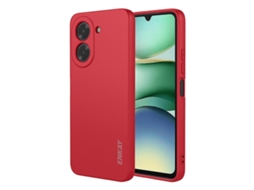 Capa De Silicone Enkay Hat Prince Com Borda Reta E Capa Traseira Para Celular Xiaomi Redmi A5 4g (171,777,88,3 Mm) Vermelha