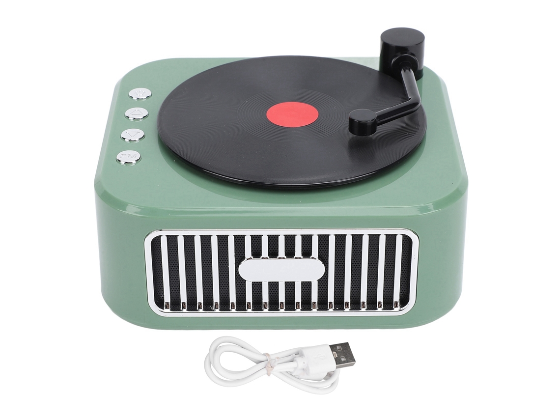 Tocador de Discos Vintage Bluetooth EOOCOO