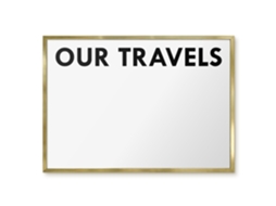Magnetic Board Our Travels For The Living Room Espelharte (70x50 Cm)