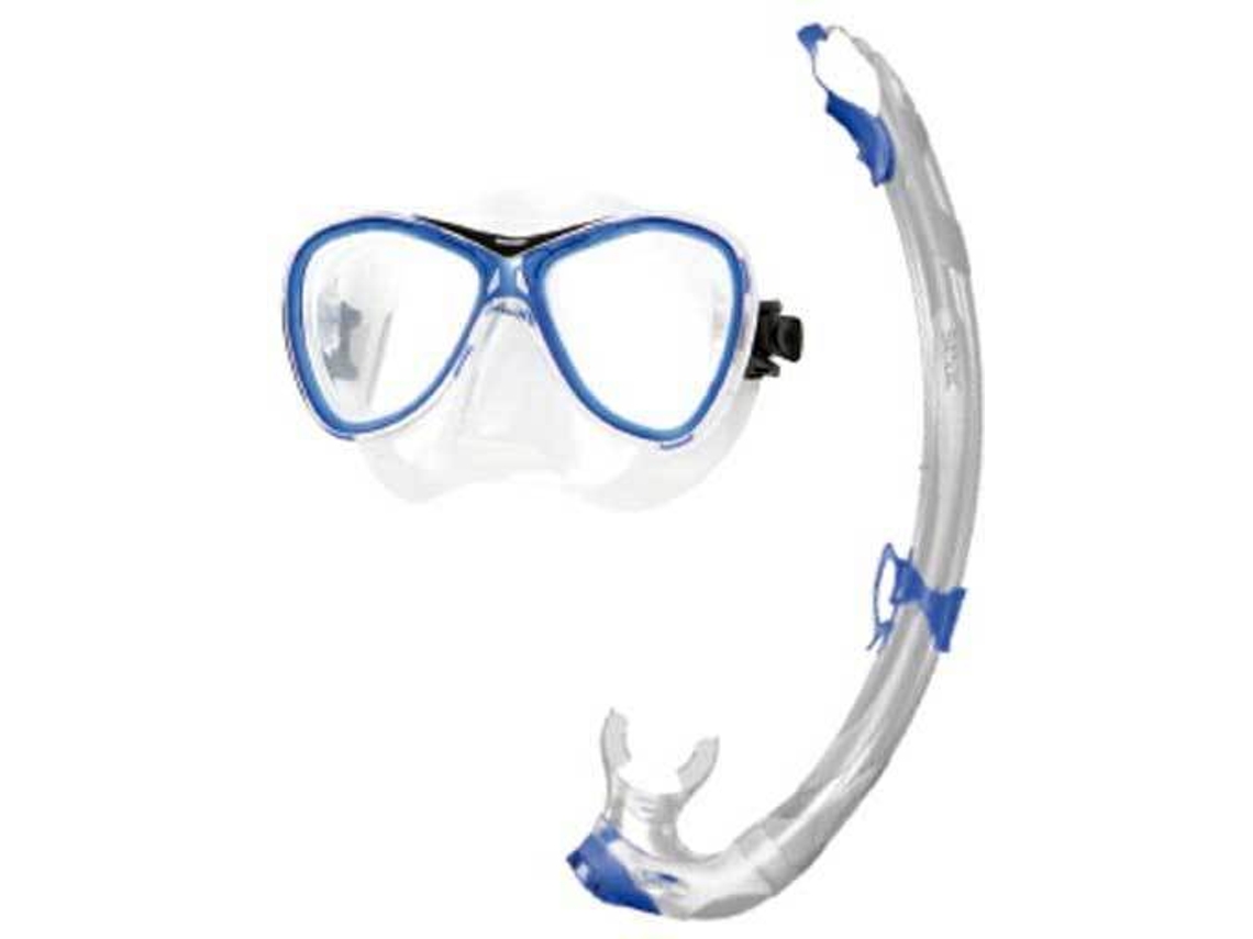 Conjunto De Máscara E Tubo de Mergulho SEACSUB Bis Capri Medium Siltra