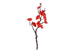 Laxiscreed Guirlanda De Flores Chinesas Vermelhas Para Decoração De Inverno, Casamento E Casa