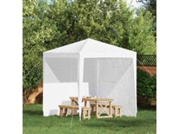 Vidaxl Lateral De Tenda Para Festa 2 Unid. 200 X 195 Cm Branco