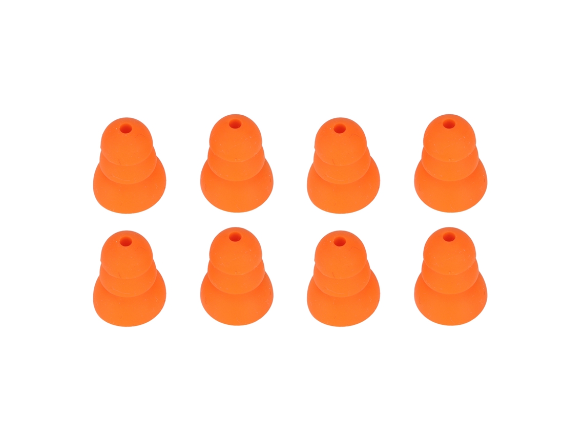 8 puntas de silicona de repuesto, para auriculares Se846, Se535, Se215, orificio 2,0-3,5 mm, naranja