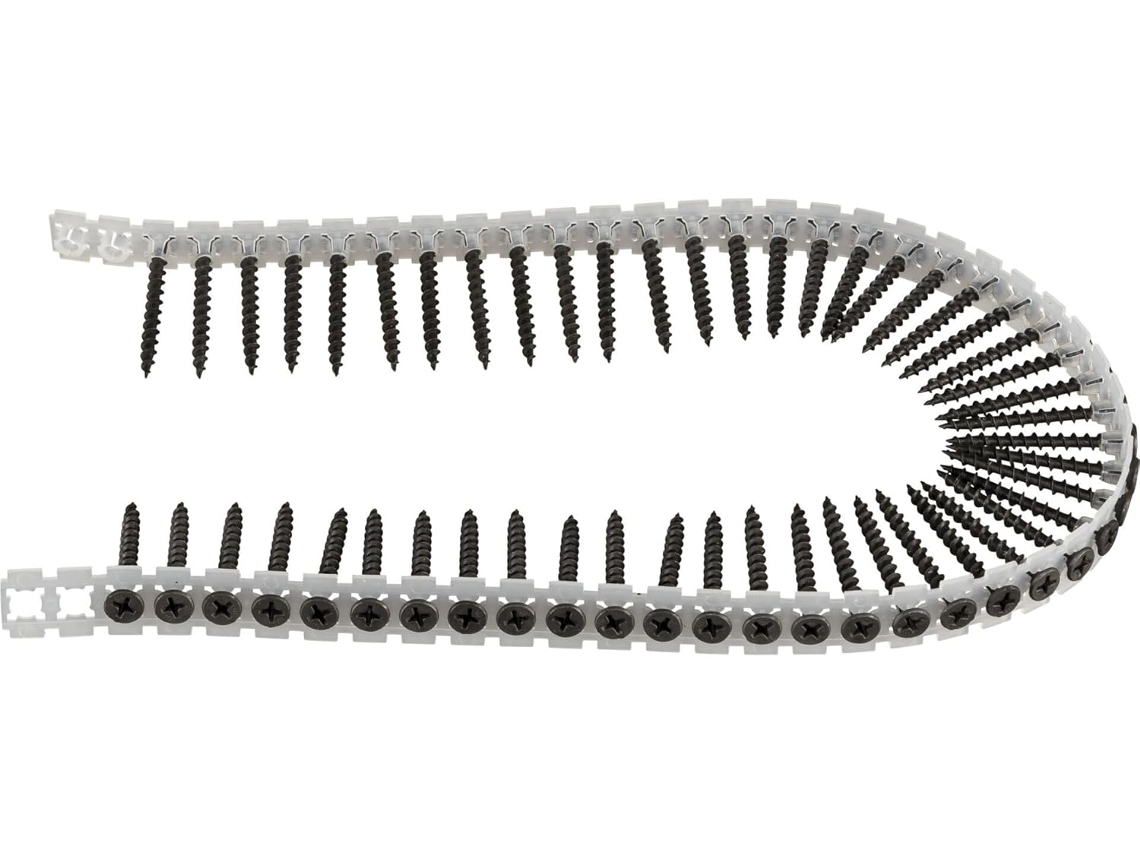 31182 1000 Corrente 3,9 X 41 Mm Parafusos Grandes Trilho De Aço Fosfatado Bfr 440 6842 Madeira Zeuxo