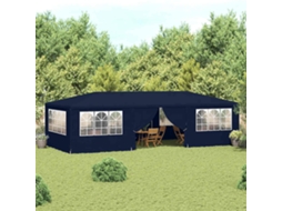 Vidaxl Tenda Festas Profissional C/ Paredes Laterais 4x9m 90g/m² Azul