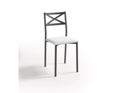 Cadeira de Cozinha Preta Bilbao 38x86x47cm Michigan Snow FANMUEBLES