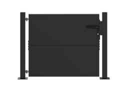 Portões Vidaxl Preto Aço (100x100 Cm)