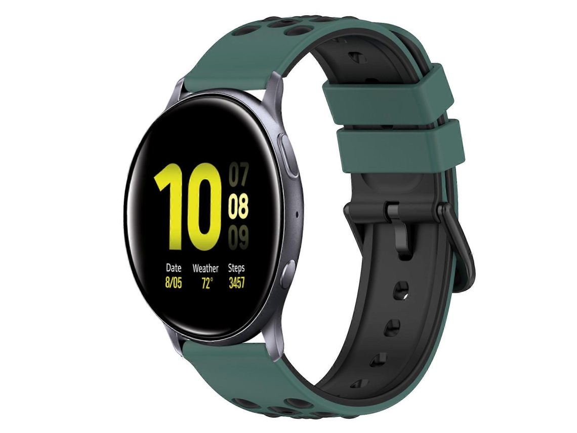 Pulseira De Silicone Bicolor Para Samsung Galaxy Watch Active2 44mm 20mm