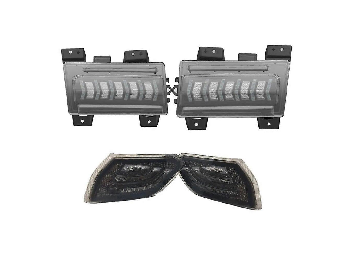 Luzes Laterais Led Fumadas Jeep Wrangler Jl Sahara Rubicon 2018 2019 Sinal Direção Amarela