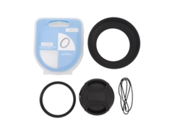 2026 kit de Para brisas, Filtro Uv 49mm e Tampa Protectora para Lente de Câmera