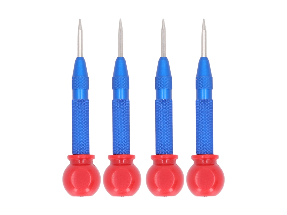 Conjunto de Punção Central S/MARCA para metal, madeira e vidro, 5 peças