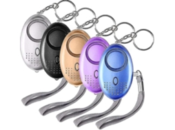 Kit 5 Alarmes Pessoais 130db Luz Led Chaveiro