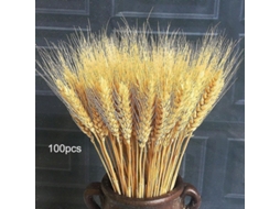 100 Flores Secas De Trigo Artificial 50-60cm Para Decoração De Casa, Festas E Ocasiões Especiais Cor Primária