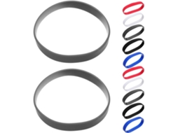 Pulseiras De Silicone Elásticas E Macias Na Cor Escura, Pacote Com 50 Unidades, Tamanho Único, À Prova D Água, Ideais
