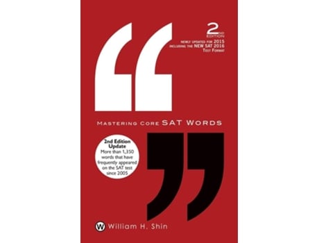 Livro Mastering Core Sat Words 2nd Edition De William H Shin (inglês)