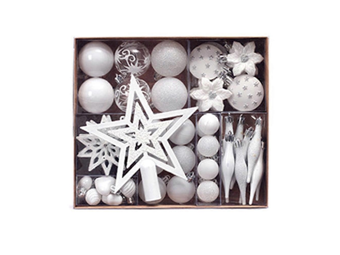 Enfeite De Árvore De Natal, Bolas Coloridas E Estrelas Olysi Shop