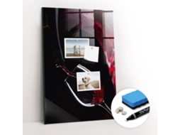 Quadro Magnético Decorativo Vinho Derramado Para O Corredor Espelharte (40x60 Cm)