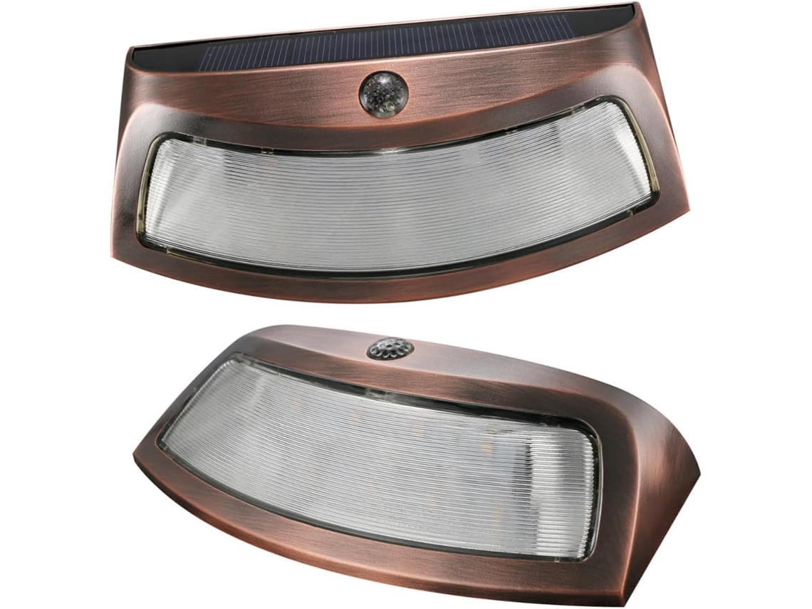 Conjunto De 2 Luminárias Noturnas Simples Com Sensor De Movimento Para Cerca, Luminárias Noturnas Cr Gokoco