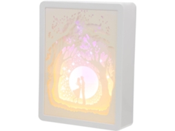 1 Conjunto De Luminária Exclusiva De Papel Recortado Para Decoração De Casa - Luz Noturna