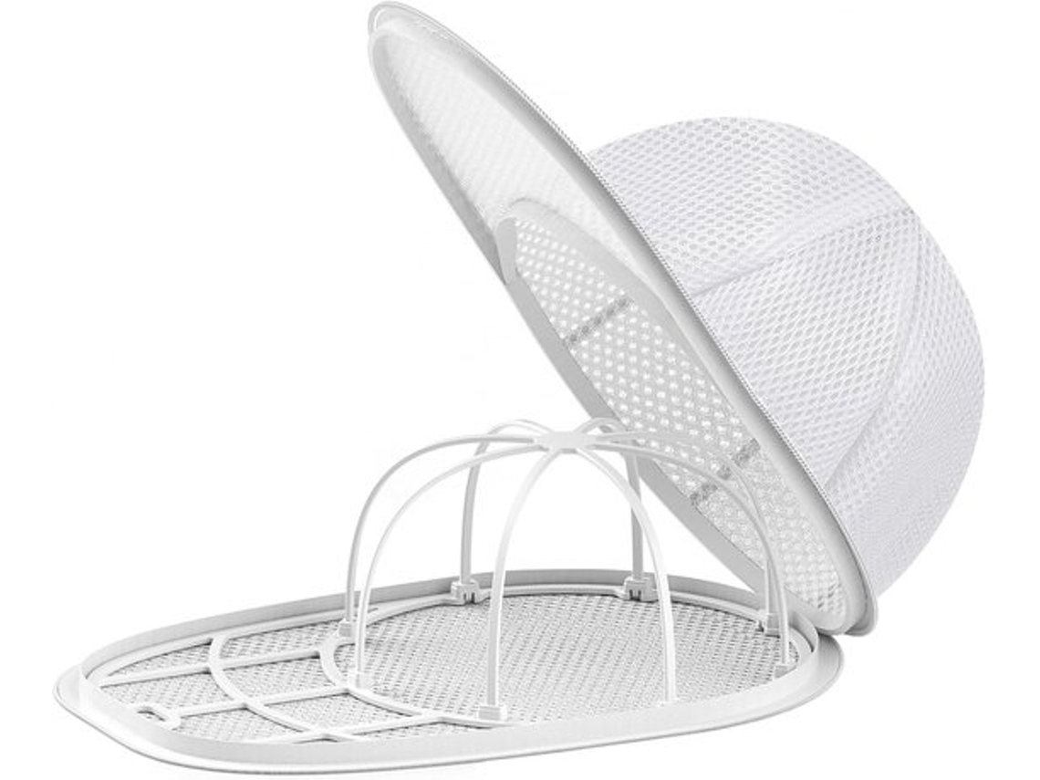 Limpador de Bonés, Suporte Lavável para Bonés de Beisebol, Adequado para Bonés de Adultos e Crianças, Branco, 33x22x11 Cm BRILVIBERA