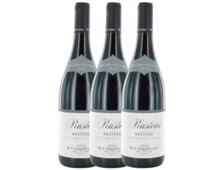 Vinho CHAPOUTIER Chapoutier Rasteau Côtes Du Rhône (0.75 L - 3 unidades)
