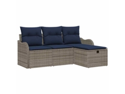 Maison Exclusive - Conjunto De Sofá De Jardim 4 Unid. 3-número De Lugares