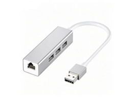 Estação De Acoplamento De Extensão Usb Com 3 Adaptadores De Rede Com Fio Usb E Divisor De Cabo De Rede Para Laptop