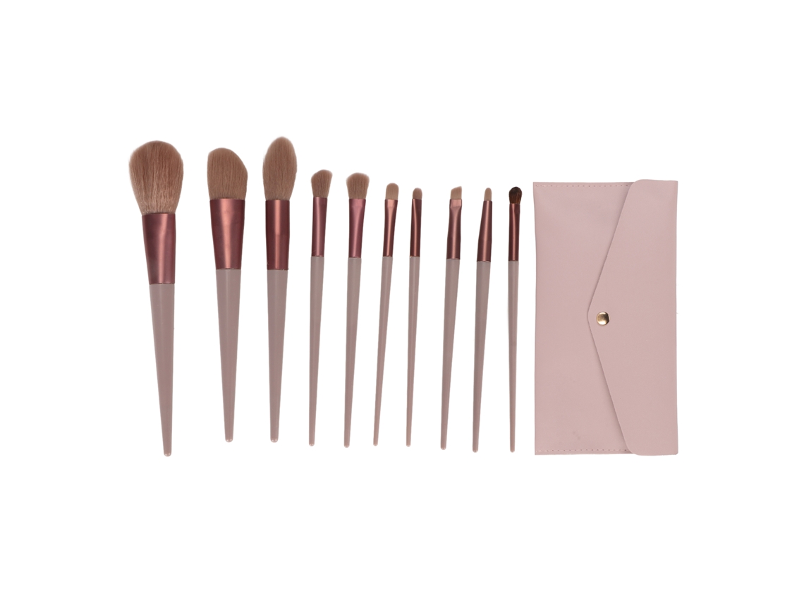 Set De Pincéis De Maquiagem Portátil Com Bolsa De Armazenamento