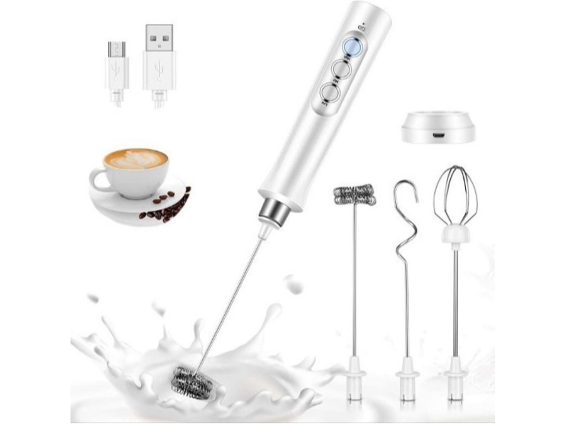 Batedor Manual Recarregável Usb, Para Leite, Ovos E Café, Presente Ideal Para Casa Rosae