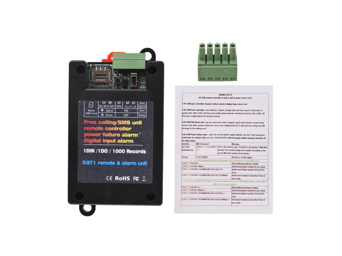 Controle Remoto Gsm Laxiscreed Para 2g, Alarme De Desligamento E Controlo Remoto De Segurança
