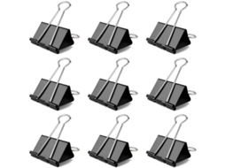 2026 60 Pinças Bulldog de 25mm, Clips de Metal para Papéis, Clamps para Escritório e Lar