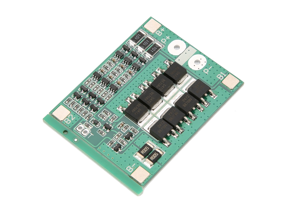 Placa De Proteção Bms Para Bateria De Lítio 3s 12v 25a Com Circuito De Equilíbrio Pcb