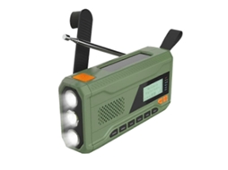 Mini Rádio Bluetooth Com Manivela //rádio Fm 4500 Mah, Rádio De Emergência Movido A Energia Solar Com Lanterna Led, Alarme Sos
