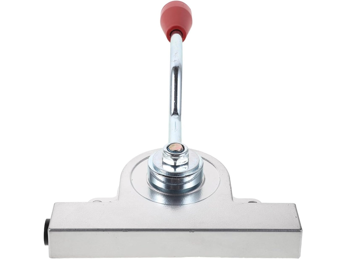 Acelerador Manual Em Metal Prateado Com Controle Preciso.