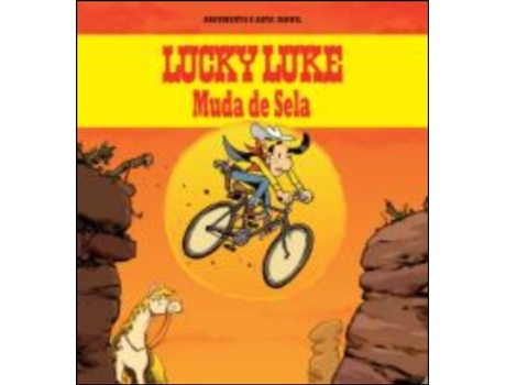 Livro Lucky Luke Muda de Sela de Mawil (Português)