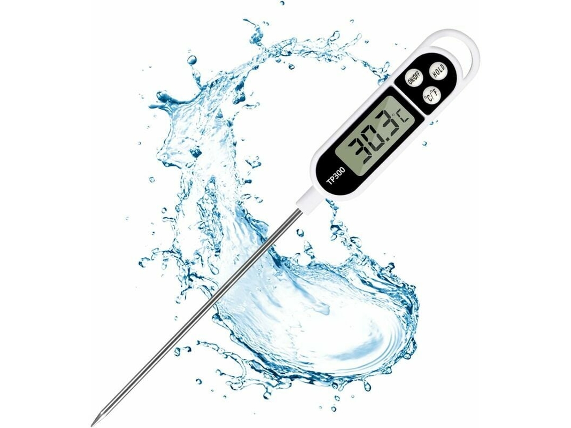 Termômetro De Carne, Cozinha, Sonda Temperatura Digital Leitura Rápida Para Cozinhar Com Visor Lcd Grande E Botão ℉/℃ Aquaforge