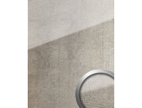 16979-Sa-Ar Painel de Parede Imitação de Pele de Iguana Prata WALLFACE