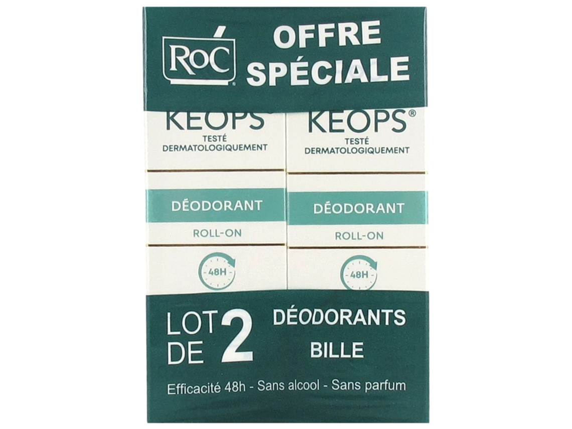 Keops Desodorante Roll-On Lote de 2 X 30 Ml ROC