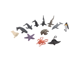 Ats 12 Peças de Modelos de Animais Marinhos em Pvc com Detalhes Perfeitos Brinquedos para Crianças Presente Decoração