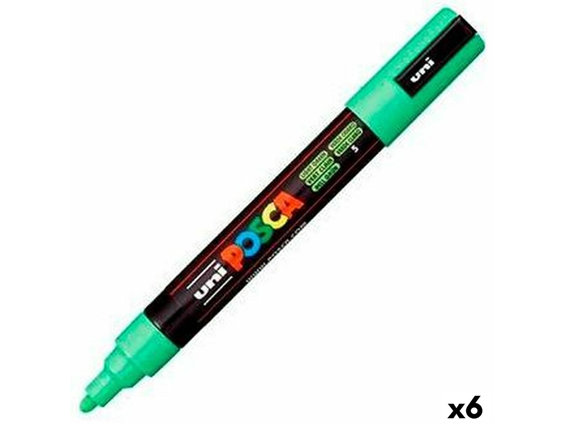 Rotulador POSCA Pc-5M Verde Claro 6 Unidades