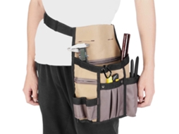 Bolsa de cintura Aunmas para jardim, em lona, com 10 bolsas, cinto ajustável, 34,5 x 24,5 cm, organizador portátil para