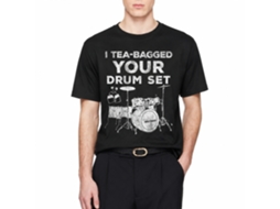 Rockinstone Step Brothers Movie Your Drum Set Black Adult T-shirt Size:s