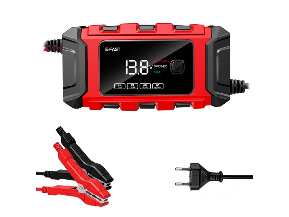 Carregadores De Bateria De Carro E-fast 12v / 6a Carregadores De Bateria Totalmente Automáticos Mantenedor Carregadores*