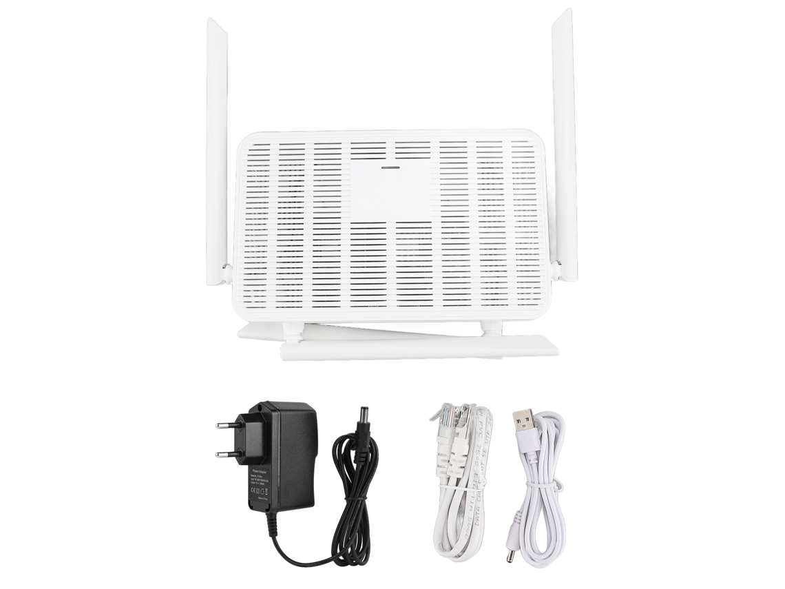 Aetheria roteador Sem Fio Banda Dupla 1200mbps com 4 Portas Ethernet e Controles Parentais Plug Eu